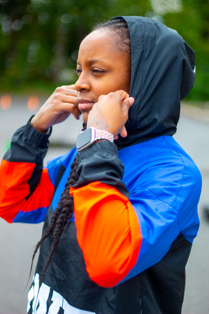 "POWER" Women’s cropped windbreaker