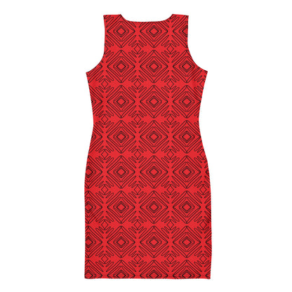 Abstract Bodycon dress