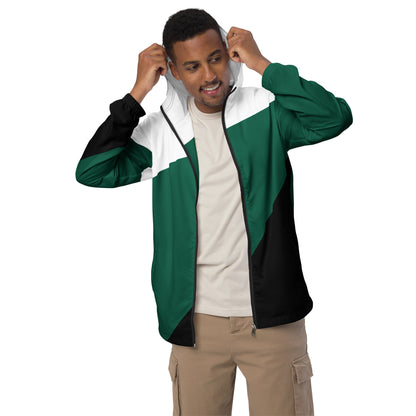 Green Wave Men's Windbreaker