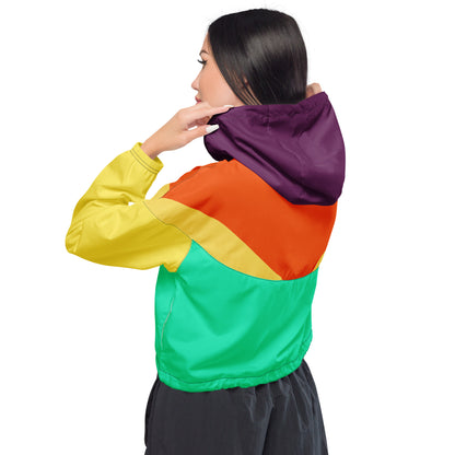 "RETRO" Women’s cropped windbreaker