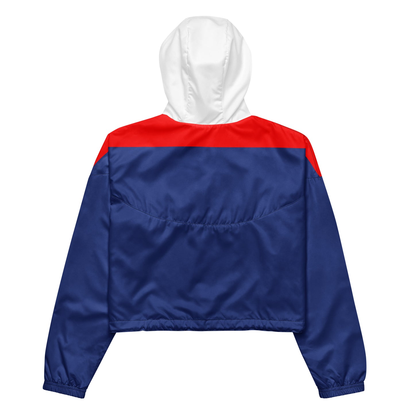 Red and Blue Women’s cropped windbreaker