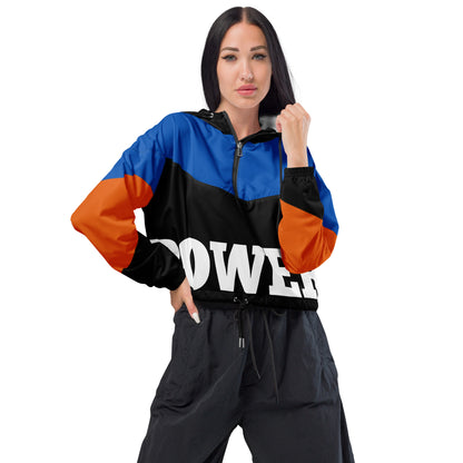 "POWER" Women’s cropped windbreaker