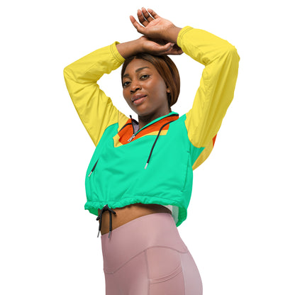 "RETRO" Women’s cropped windbreaker