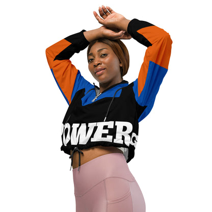 "POWER" Women’s cropped windbreaker