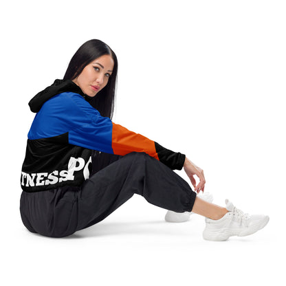 "POWER" Women’s cropped windbreaker