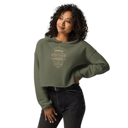 Strong and beautiful Crop Hoodie