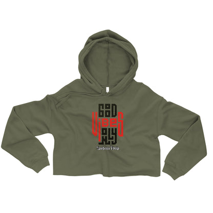 Good Vibes Crop Hoodie