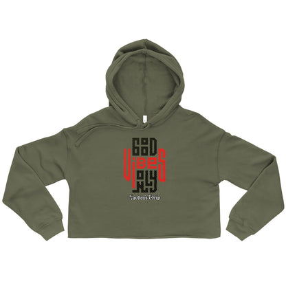 Good Vibes Crop Hoodie