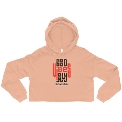 Good Vibes Crop Hoodie