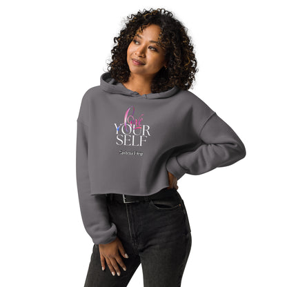 Love Yourself Crop Hoodie