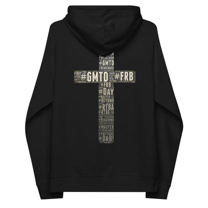 DDM Hashtags Unisex eco raglan hoodie