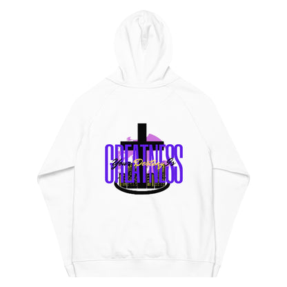 Destiny is greatness Unisex eco raglan hoodie